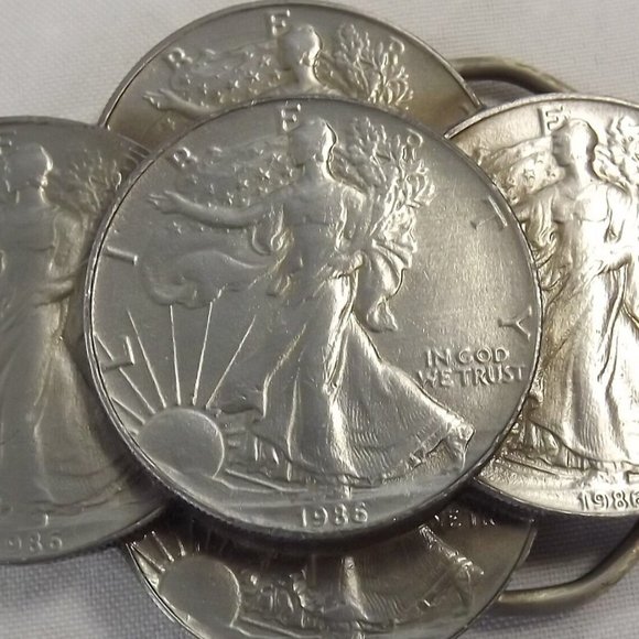 Vintage USA Liberty Dollar 1986 Coin Belt Buckle - Picture 10 of 10